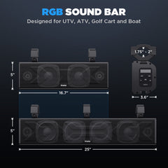 Ehaho MT4100 17 Inch UTV Sound Bar
