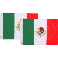Ehaho 2PCS Mexico Flags for Whip Lights