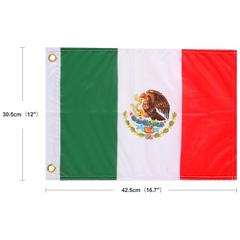 Ehaho 2PCS Mexico Flags for Whip Lights