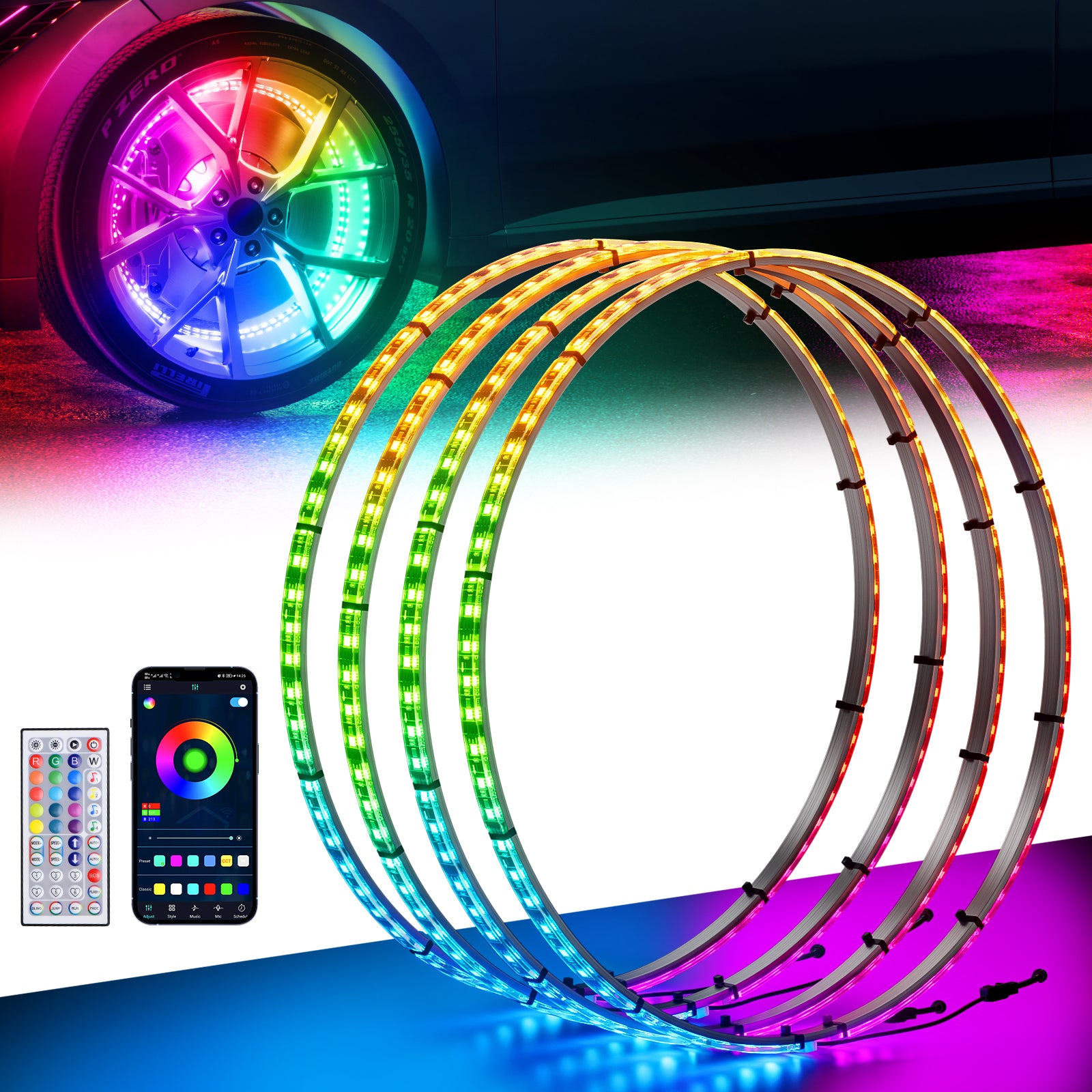 Ehaho RGB Dream Chasing LED Wheel Lights – Ehaho US