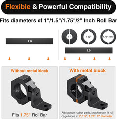 Ehaho UTV Whip Mount for Quick Release Spring Base Whip Lights