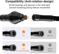Ehaho Whip Lights Spring Mounting Base with Dual Quick Release