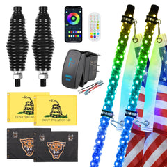 Ehaho LED Whip Lights with Quick Release Spring Base