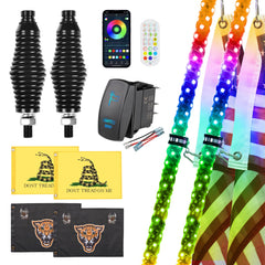 Ehaho LED Whip Lights with Quick Release Spring Base