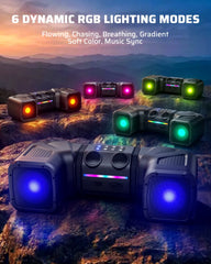 Ehaho 6.5 Inch ATV Speaker, Bluetooth ATV Sound Bar
