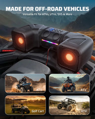 Ehaho 6.5 Inch ATV Speaker, Bluetooth ATV Sound Bar