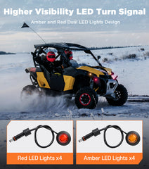 Ehaho ATV UTV Turn Signal Kit with 110D Horn