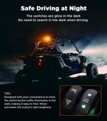 Ehaho ATV UTV Turn Signal Kit with 110D Horn