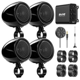 Ehaho 4" Motorcycle Speakers | 1200W Bluetooth 6.0