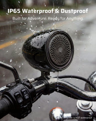 Ehaho 4" Motorcycle Speakers | 600W Bluetooth 6.0 | External Class-D amplifier