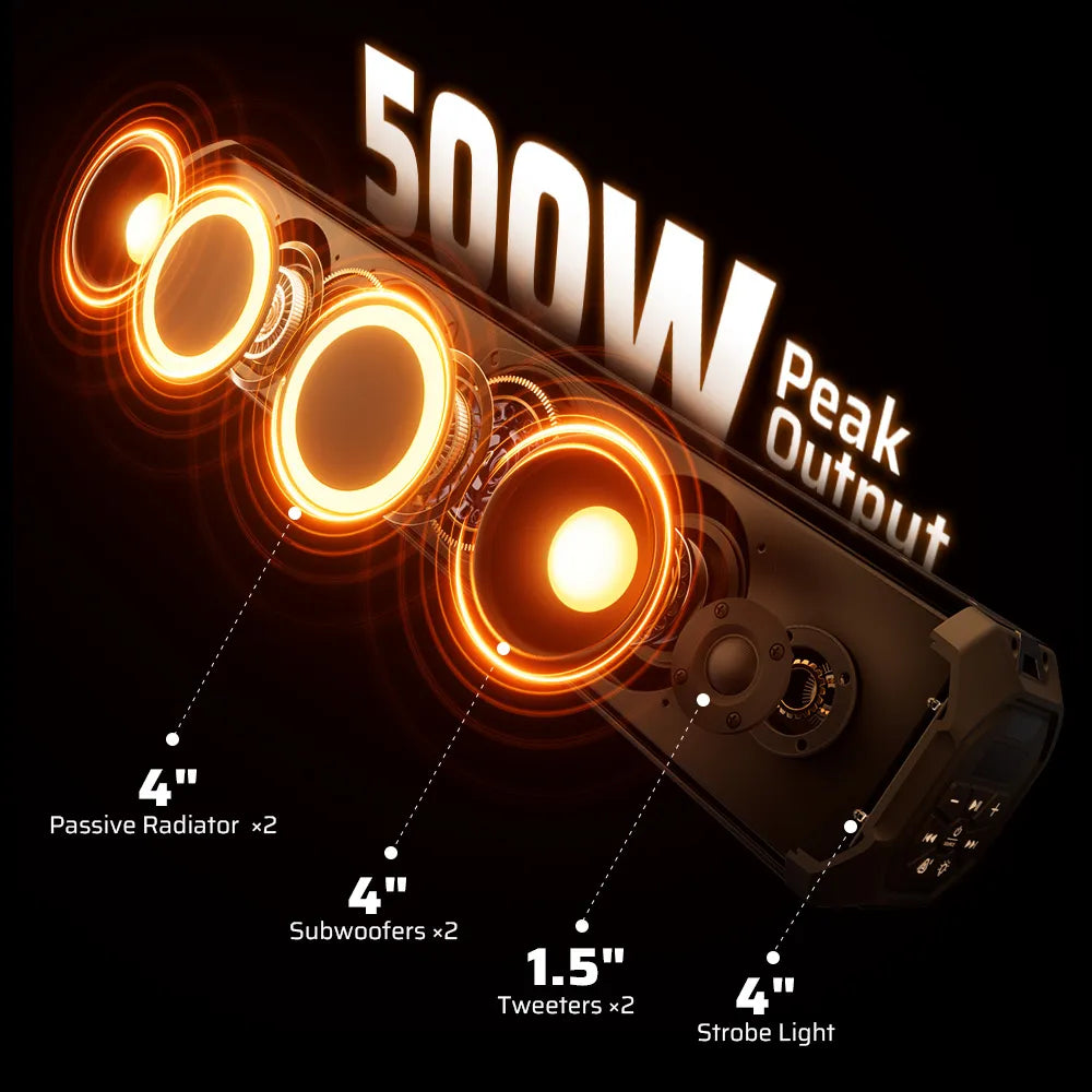 500w peak output
