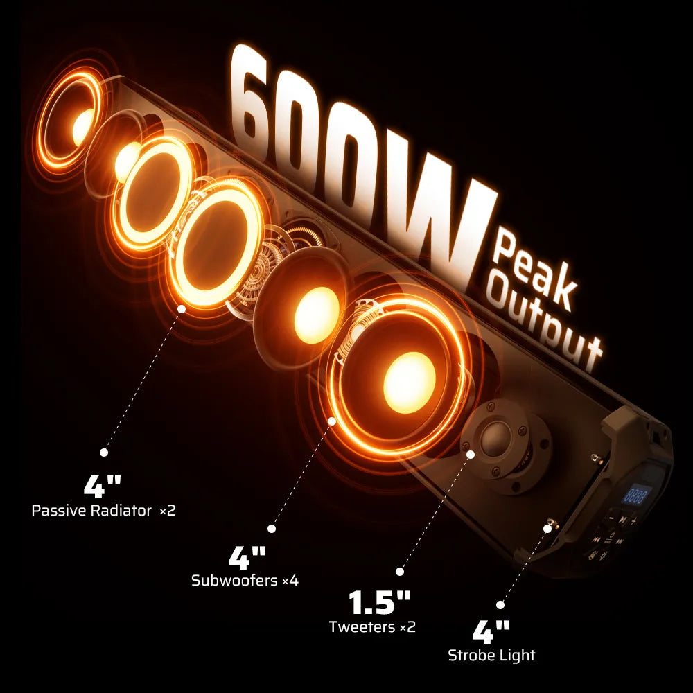 600w peak output
