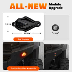 Ehaho 2-in-1 UTV Turn Signal Kit with 110D Horn
