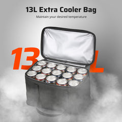 Ehaho ATV Rear Seat Storage Bags with Cooler Bag