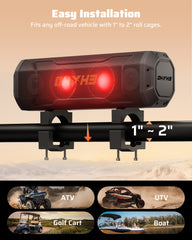 Ehaho EH2001 17 Inch UTV Sound Bar | 4 Speaker