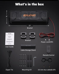 Ehaho EH2001 17 Inch UTV Sound Bar | 4 Speaker