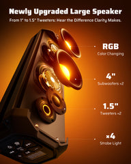 Ehaho EH2001 17 Inch UTV Sound Bar | 4 Speaker