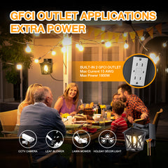 Ehaho EH-BD03 Porch Lights with GFCI Outlet