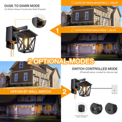 Ehaho EH-BD03 Porch Lights with GFCI Outlet