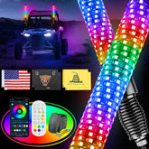 Ehaho 2 Inches Dia Led Fatty Whip Lights for UTV ATV
