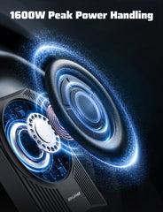 Ehaho 10" 1600W Slim Under Seat Car Subwoofer with Amp