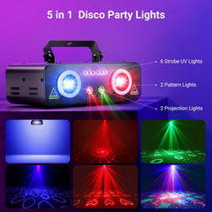 Ehaho L2800 3D DJ Laser Party Lights 5 in 1