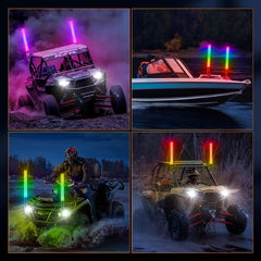 Ehaho Fat Whip Lights for UTV ATV with Spring Base-HQD45