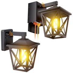 Ehaho EH-BD03 Porch Lights with GFCI Outlet