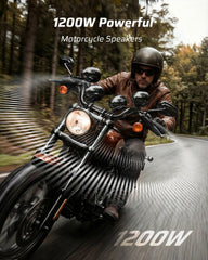 Ehaho 4" Motorcycle Speakers | 1200W Bluetooth 6.0