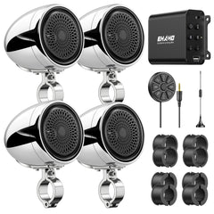 Ehaho 4" Motorcycle Speakers | 1200W Bluetooth 6.0