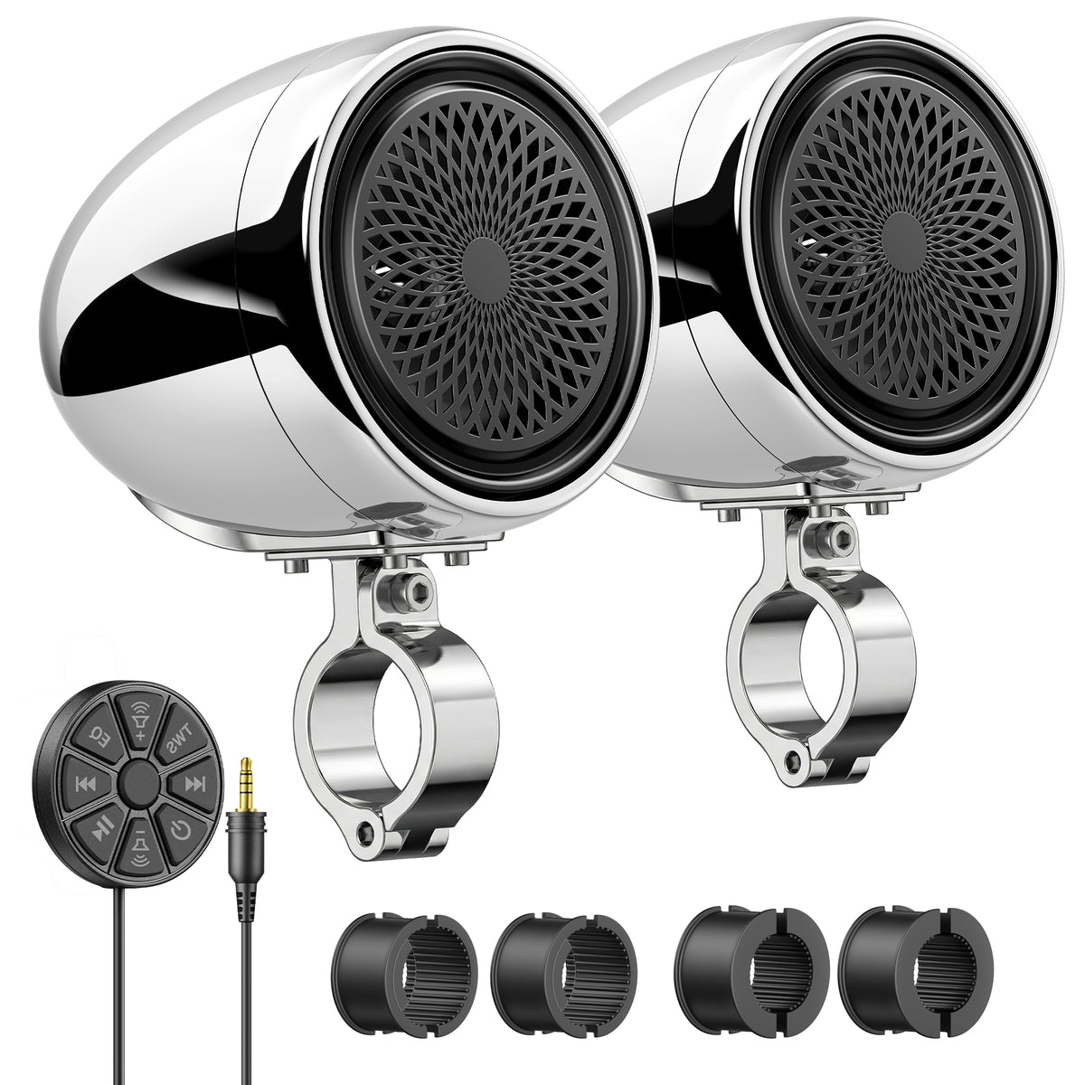 Ehaho 4" Motorcycle Speakers | 600W Bluetooth 6.0