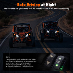 Ehaho 2-in-1 UTV Turn Signal Kit with 110D Horn