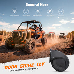 Ehaho 2-in-1 UTV Turn Signal Kit with 110D Horn