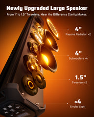 Ehaho EH2003 35 Inch UTV Sound Bar | 8 Speaker