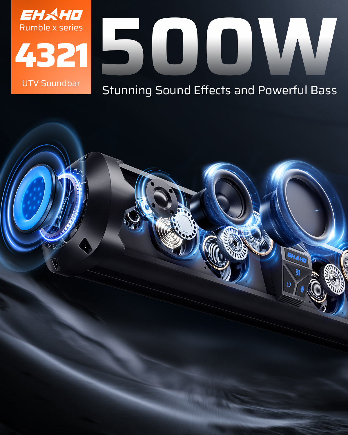UTV SOUND BAR 4321 500W