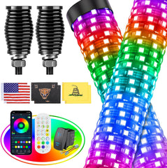 Ehaho Fat Whip Lights for UTV ATV with Spring Base