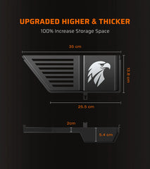 Ehaho Metal Rear Door Pockets for Jeep